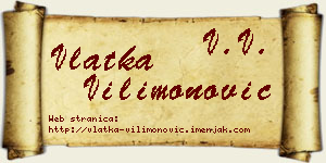 Vlatka Vilimonović vizit kartica